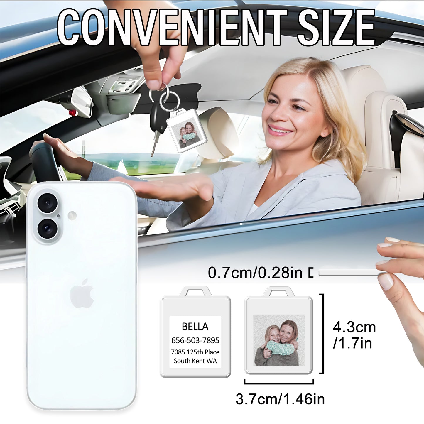 FindXeink E-ink Picture Tag F15D